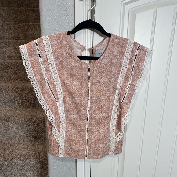 MISA Boho Nilu Blouse in Washed Tile Pink Red - Picture 5 of 5